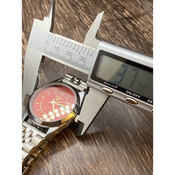 Vintage Seiko 5 Automatic Day Date Mens Watch Red Dial - Picture 6 of 11